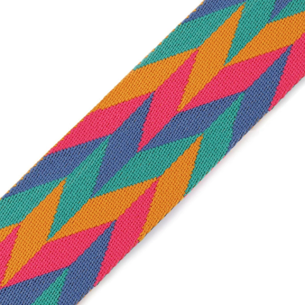 Gurtband Muster Bunt - 50 mm